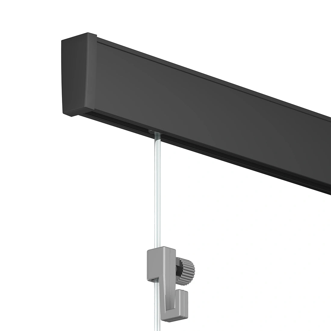 Click rail met perlon ophangdraad en mini haak