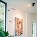 Shadowline Drywall inbouw ophangsysteem  met schilderij