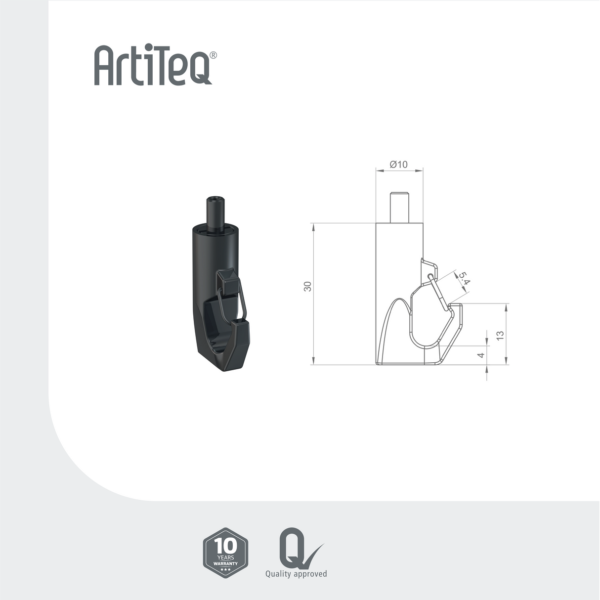 Signing staaldraadhaak zelfklemmend ST01BL