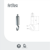 Signing staaldraadhaak zelfklemmend ST02NI