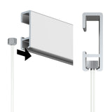 glijder economy ophangdraad in rail hangen