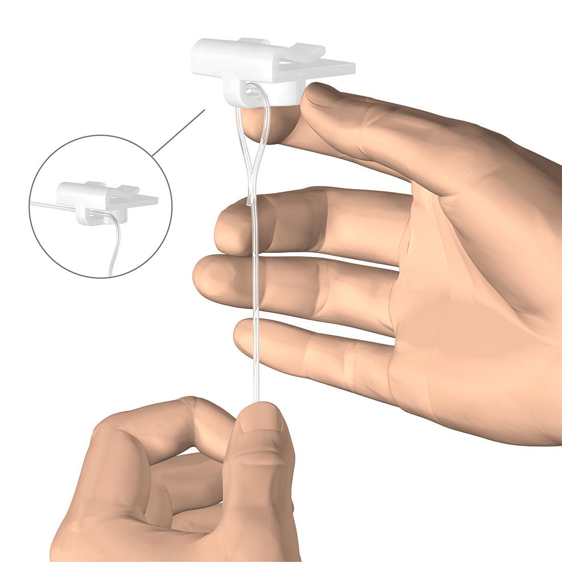 Clip de techo empotrado plástico