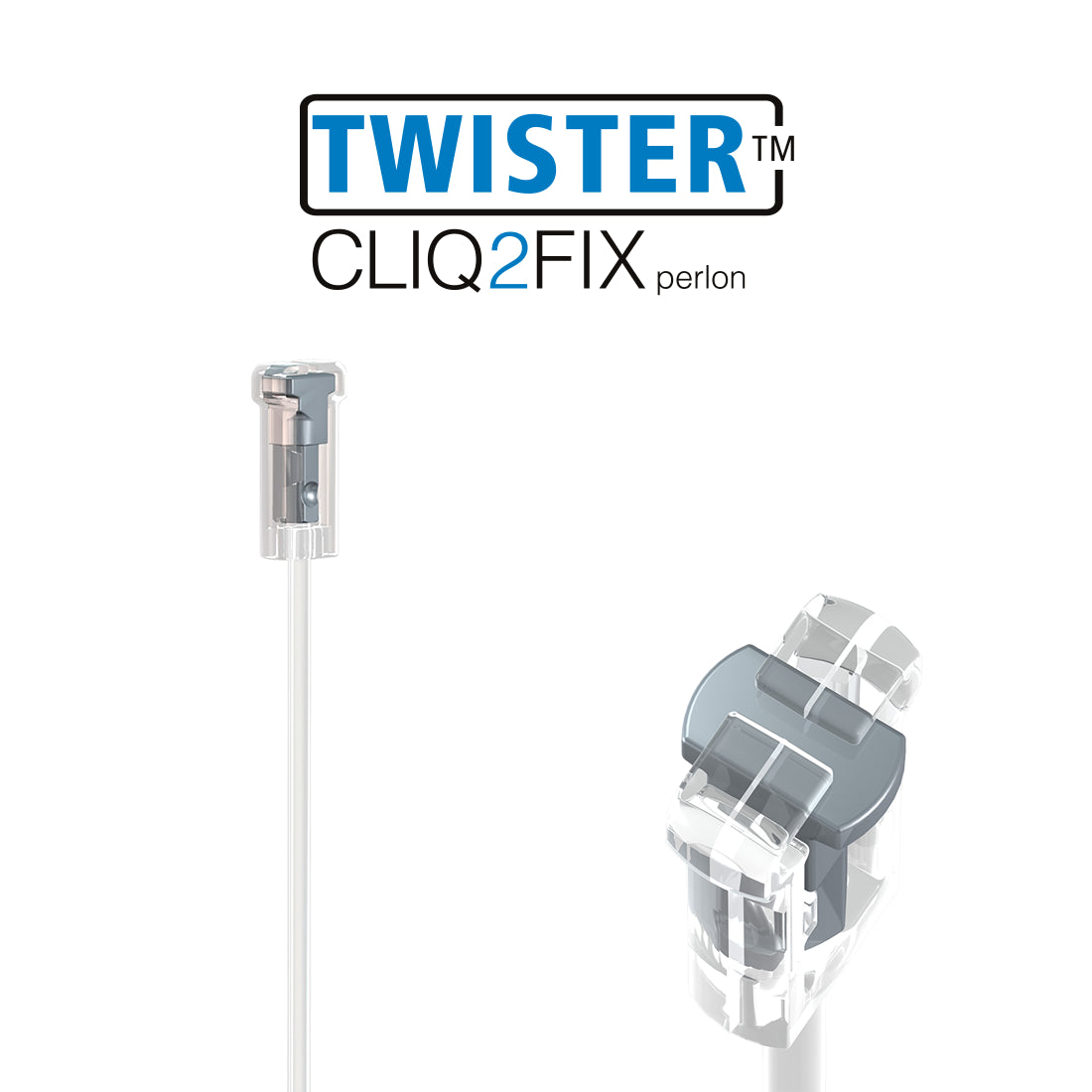 twister cliq2fix ophangdraad met logo