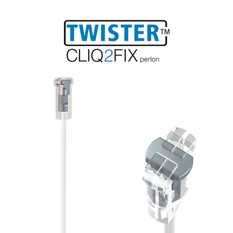 twister cliq2fix ophangdraad met logo