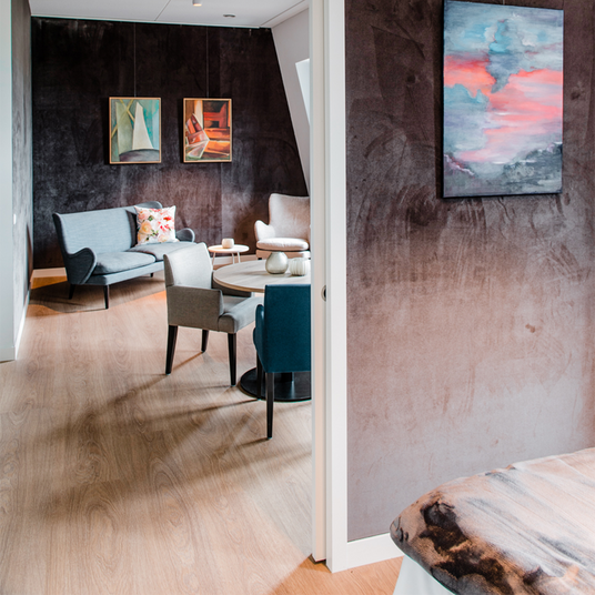 NL zorghotel schilderijen aan de muur