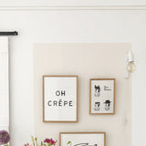 lijstjes ophangen beige met glijder economy ophangdraad