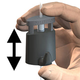 Micro grip haak omhoog en omlaag schuiven