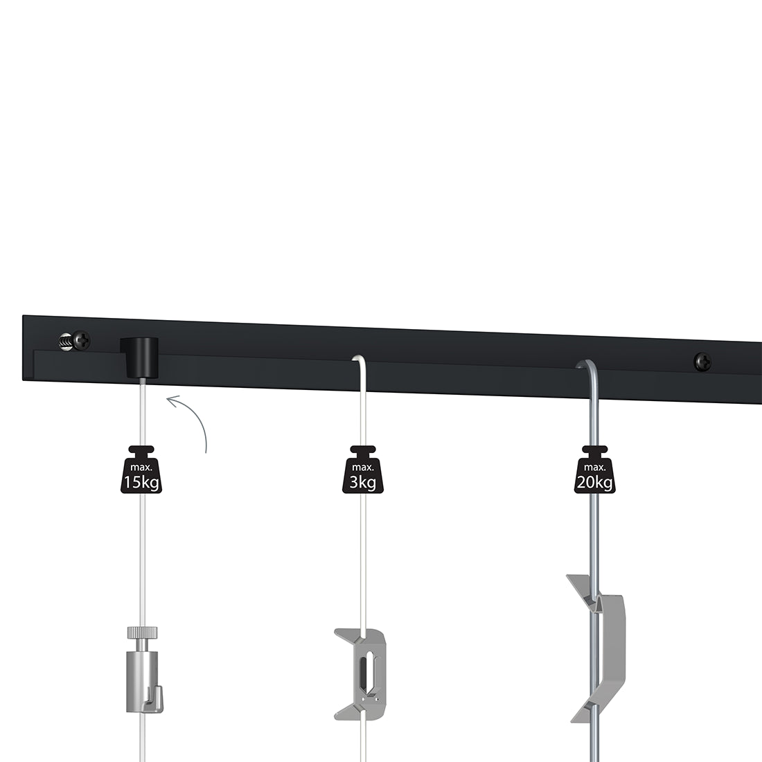 Clinderhaak Artiteq zwart draagkracht