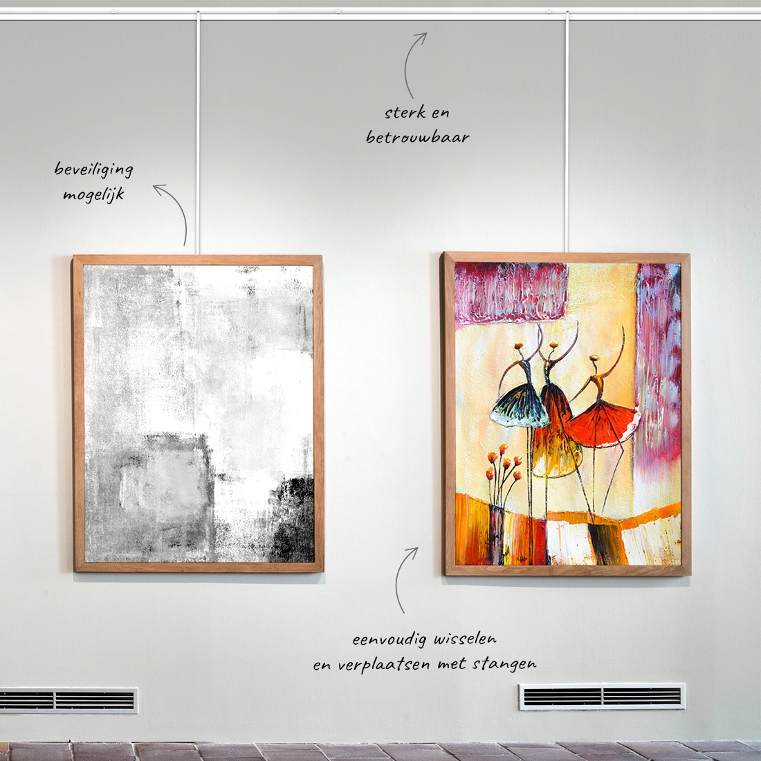 Décorations lourdes pour rail mural ClassicRailPlus