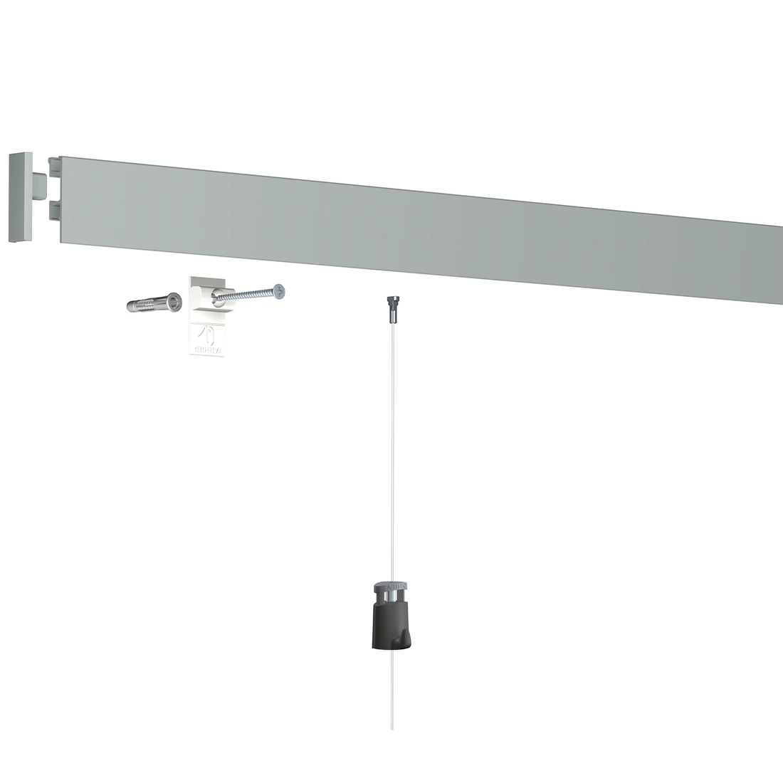 Click Rail Pro alu geborsteld