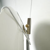 Artiteq Ophanghaak zwaar messing 7 kg zijaanzicht sierbord