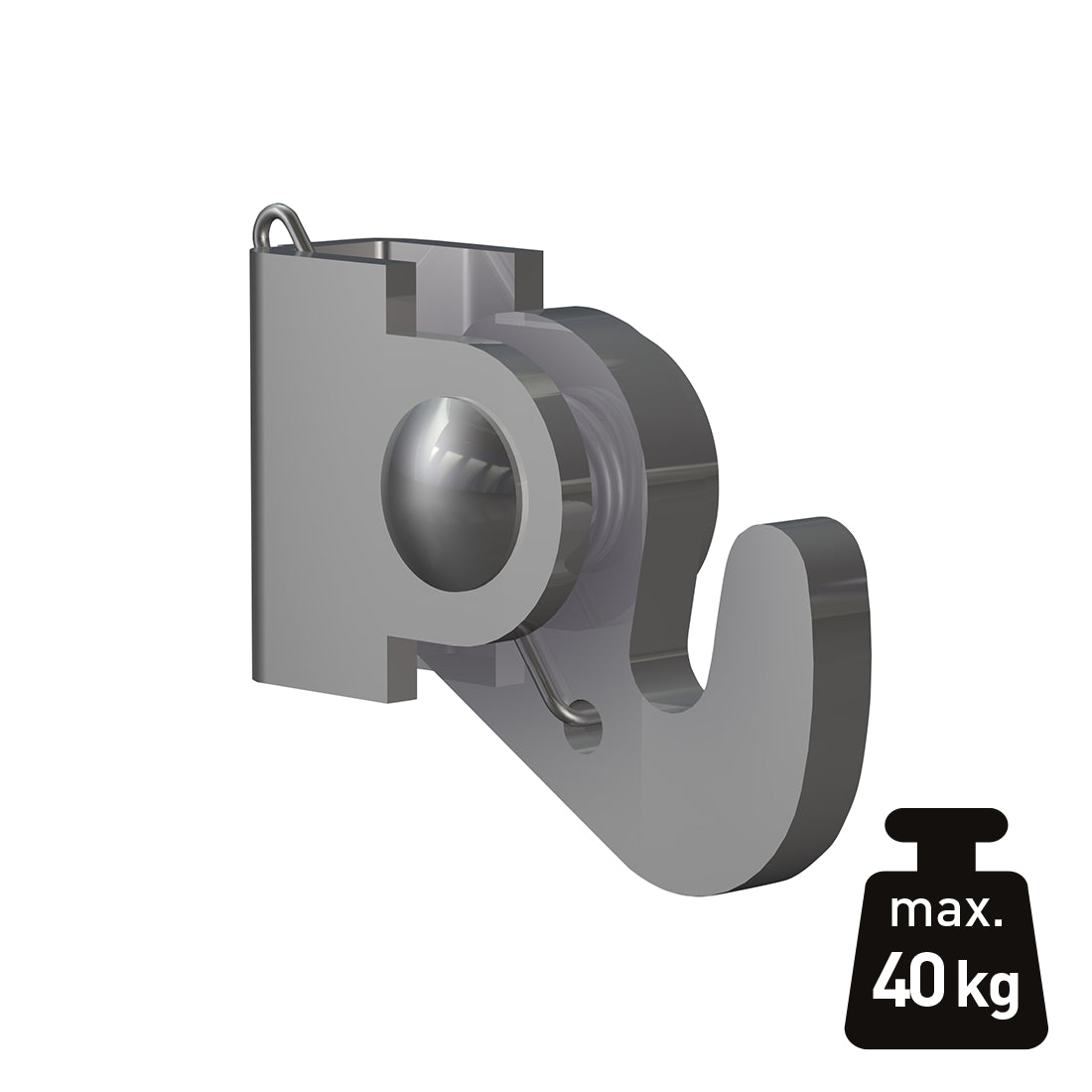 Klemhaak 40 kg met gewicht icon