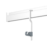 S-Stang ophangstang aan R30 rail wit