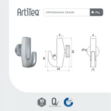 Artiteq Lijntekening Ophanghaak zwaar 7 kg