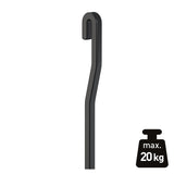 S-knik stang 4x4 zwart 20 kg draagkracht