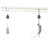 Schuifveer RVS en cilinder haak wit aan classic rail wit