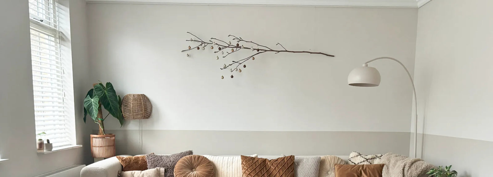 Das Haus für Weihnachten ohne Weihnachtsbaum dekorieren