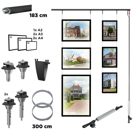 Artiteq display it led flex complete set 1xA2, 2x A3, 3xA4