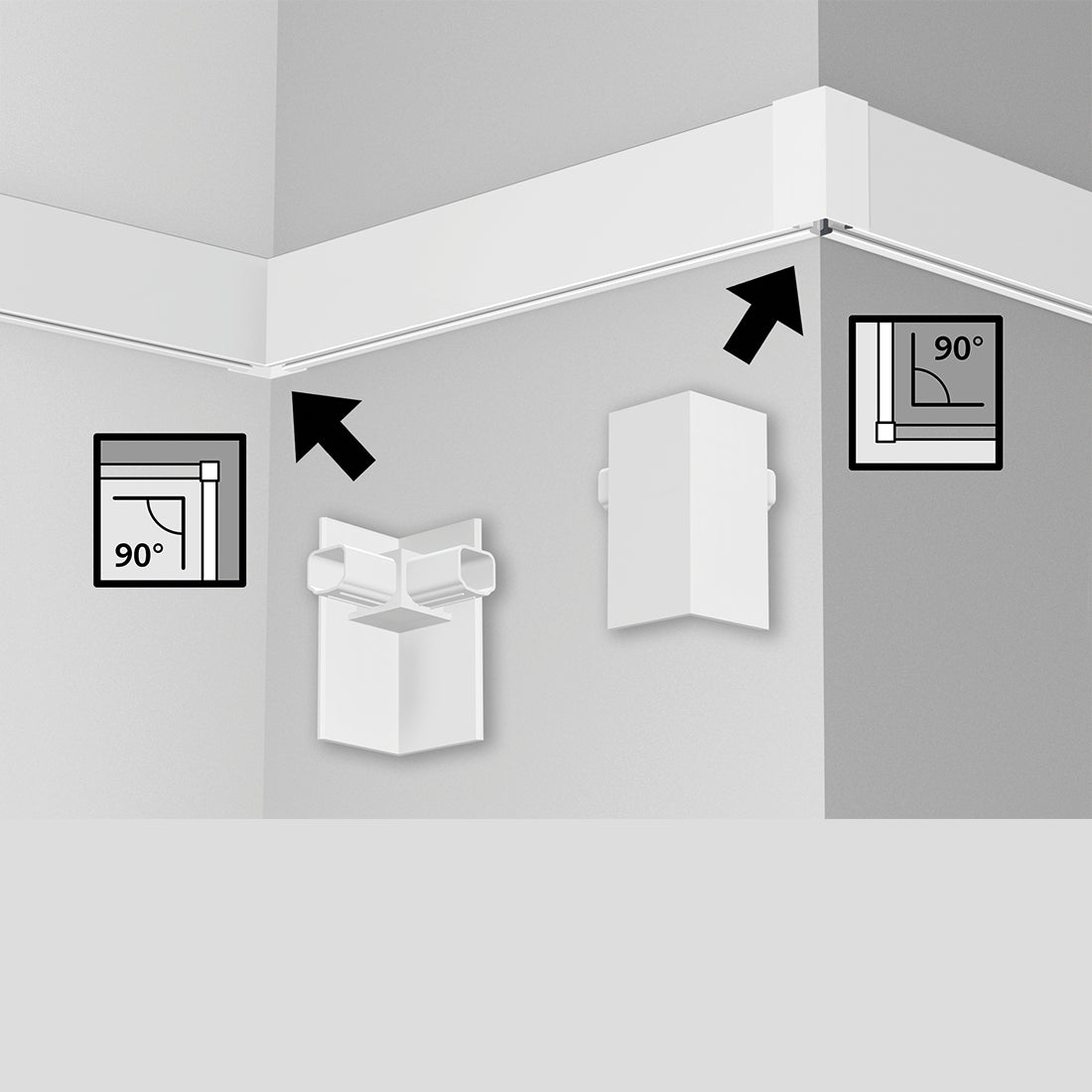 Illume Duo Rail Conector de esquina