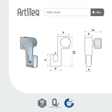 Lijntekening mini haak