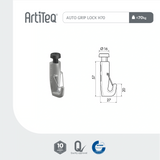 Lijntekening Newly H700 Hook Lock 70 kg