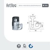 Lijntekening Newly Ophanghaak H100 beveiligd 20 kg
