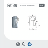 Lijntekening Newly Ophanghaak H50