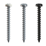 Schroef wit alu en zwart