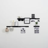 Artiteq Info Rail Variation Set zwart opstelling gevuld met accessoires