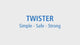 Twister 2 mm ophangdraden