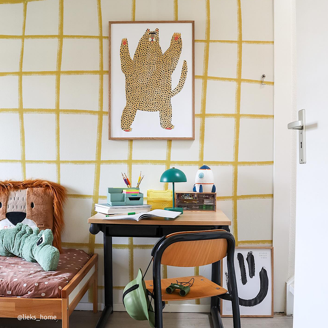 NL Click Rail grote houten lijst slaapkamer slaapkamermuur